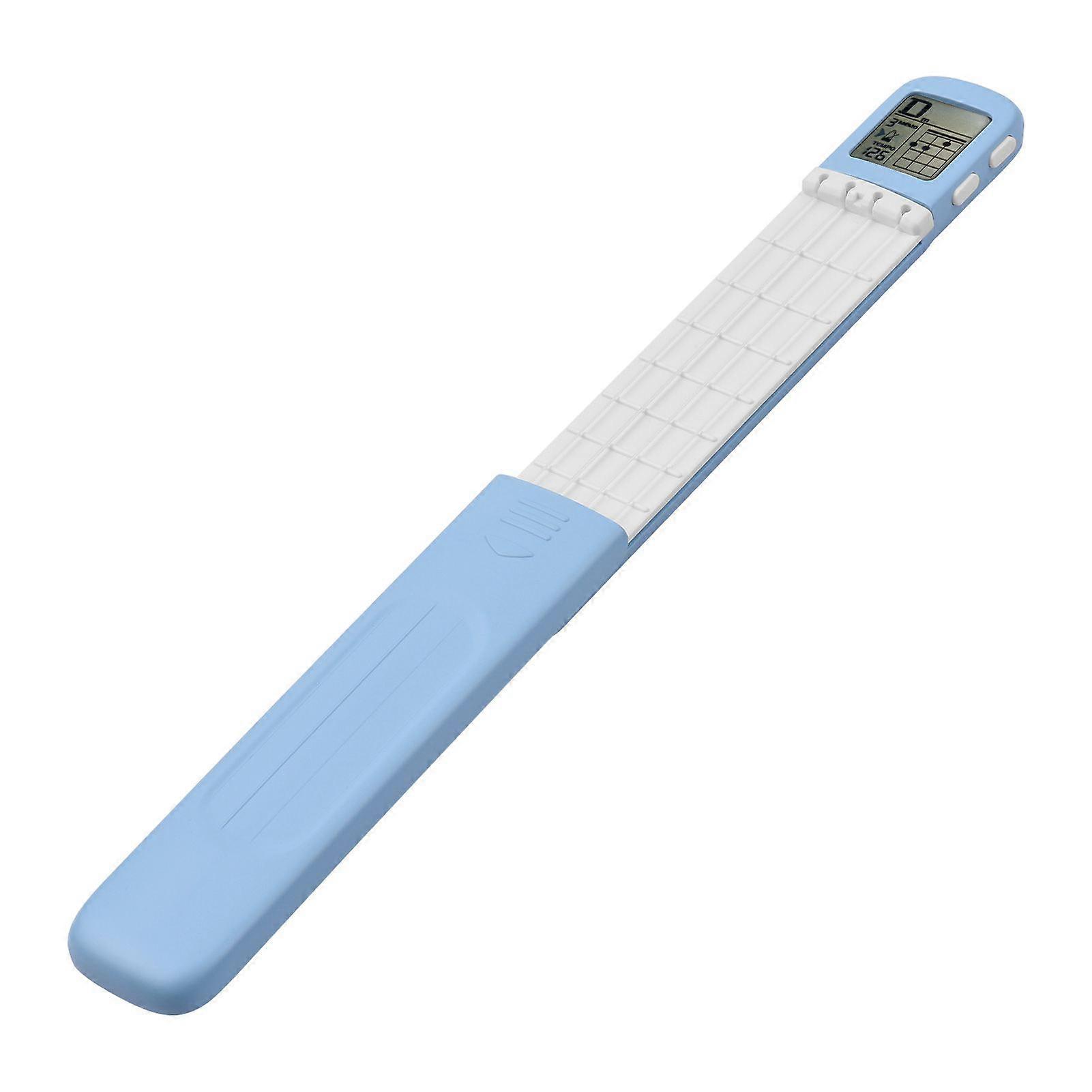 Portable Ukulele Chord Trainer Uke Fingering Practice Tool with 360° Rotatable Chords Chart Screen for Ukelele Beginners