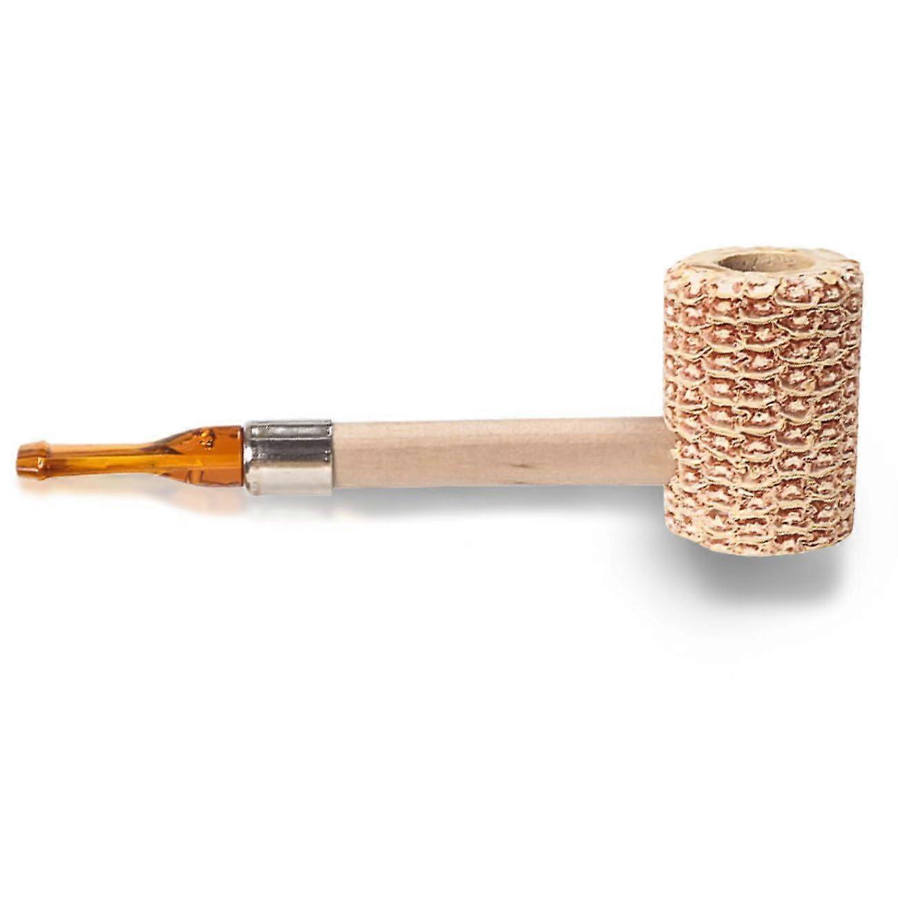 Corn Pipe Detachable Filter Core Tobacco Pipe Portable Straight Pipe for Smoking Hospitality