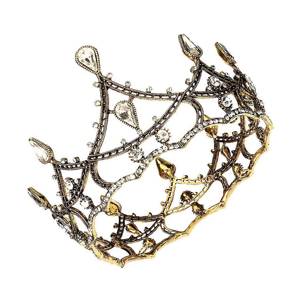 Golden Decorate Crown for Kid Wearing Comfortable Alloy Material 1Pc
