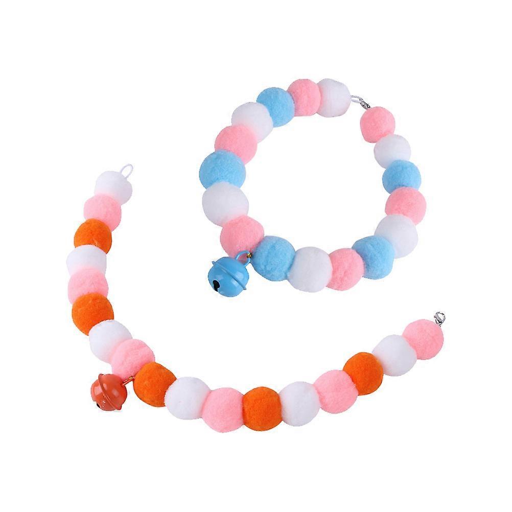 Pet Collars Neck Ornaments for Parties Assorted Color Material with 2Set