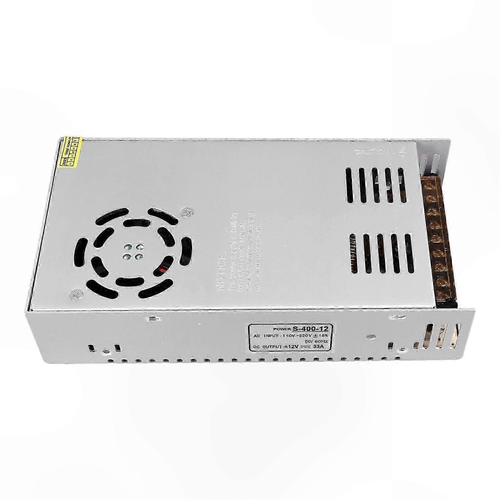 400W 12V 33.3A Switching Power Supply with Fan, Overload & Short Circuit Protection