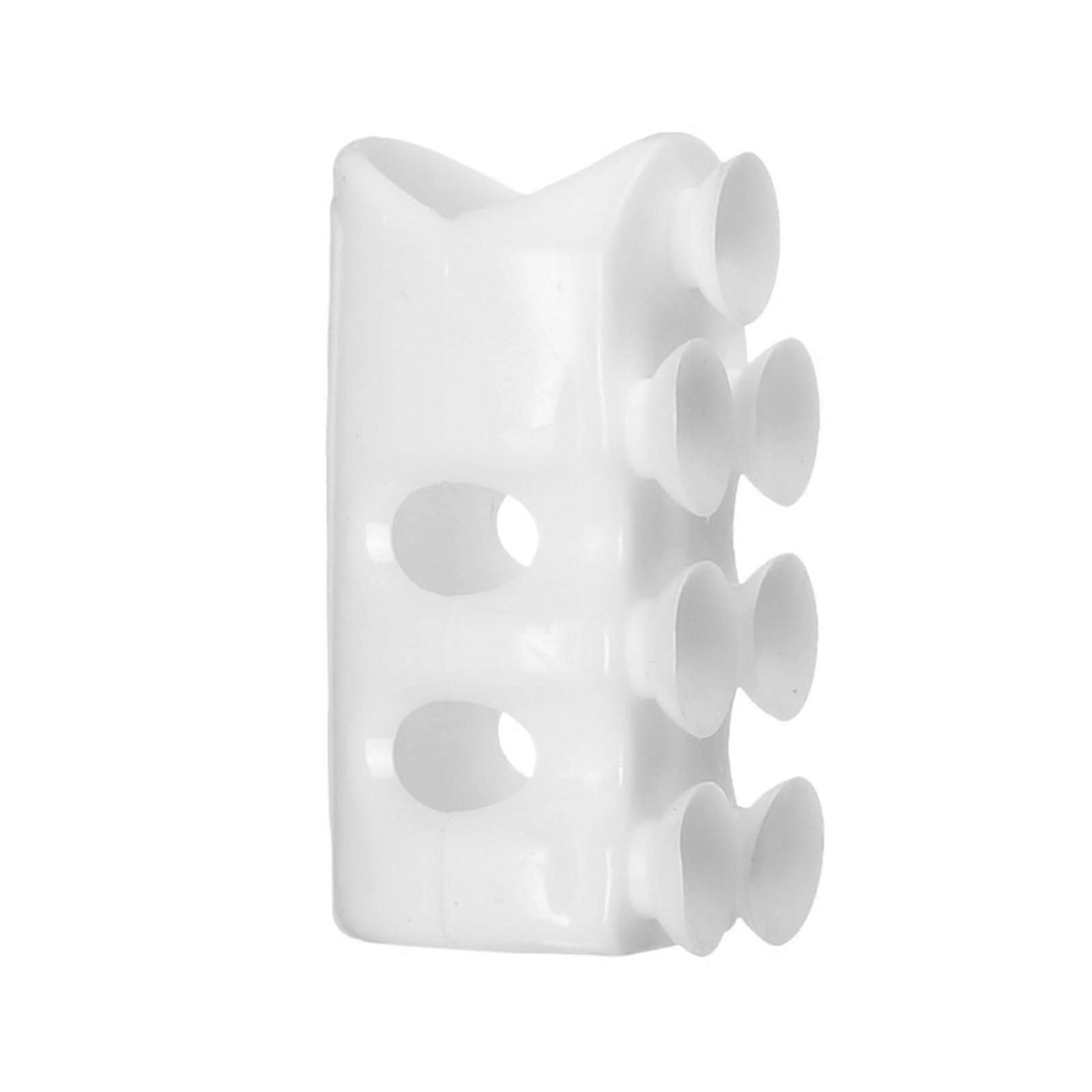 Silicone Shower Head Holder with Powerful Suction Cup, Removable Wall Mount for Bathroom Use, Reusable Blue Design