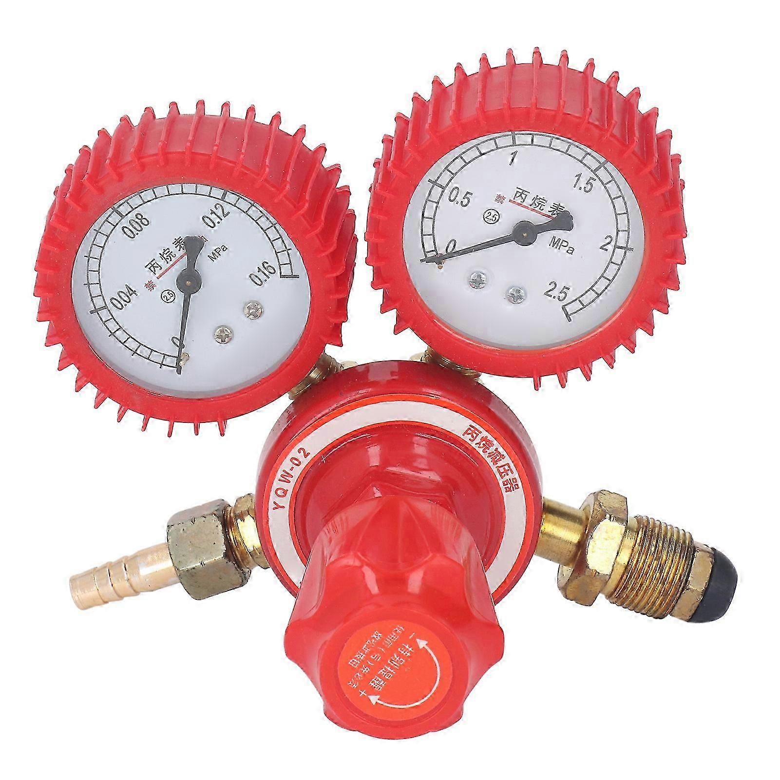 Welder Gas Regulator TIG Propane Gauge Flow Meter Valve Flowmeter Dual Gauge 9mm Connector