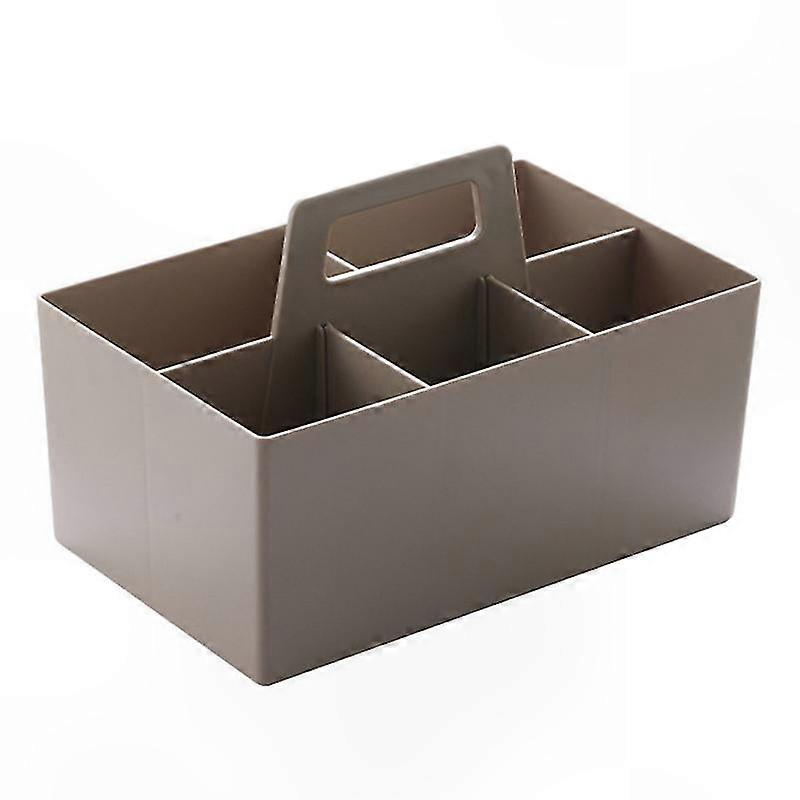 Adjustable Partition Storage Box with Handle, Stackable Compartment Organizer for Stationery