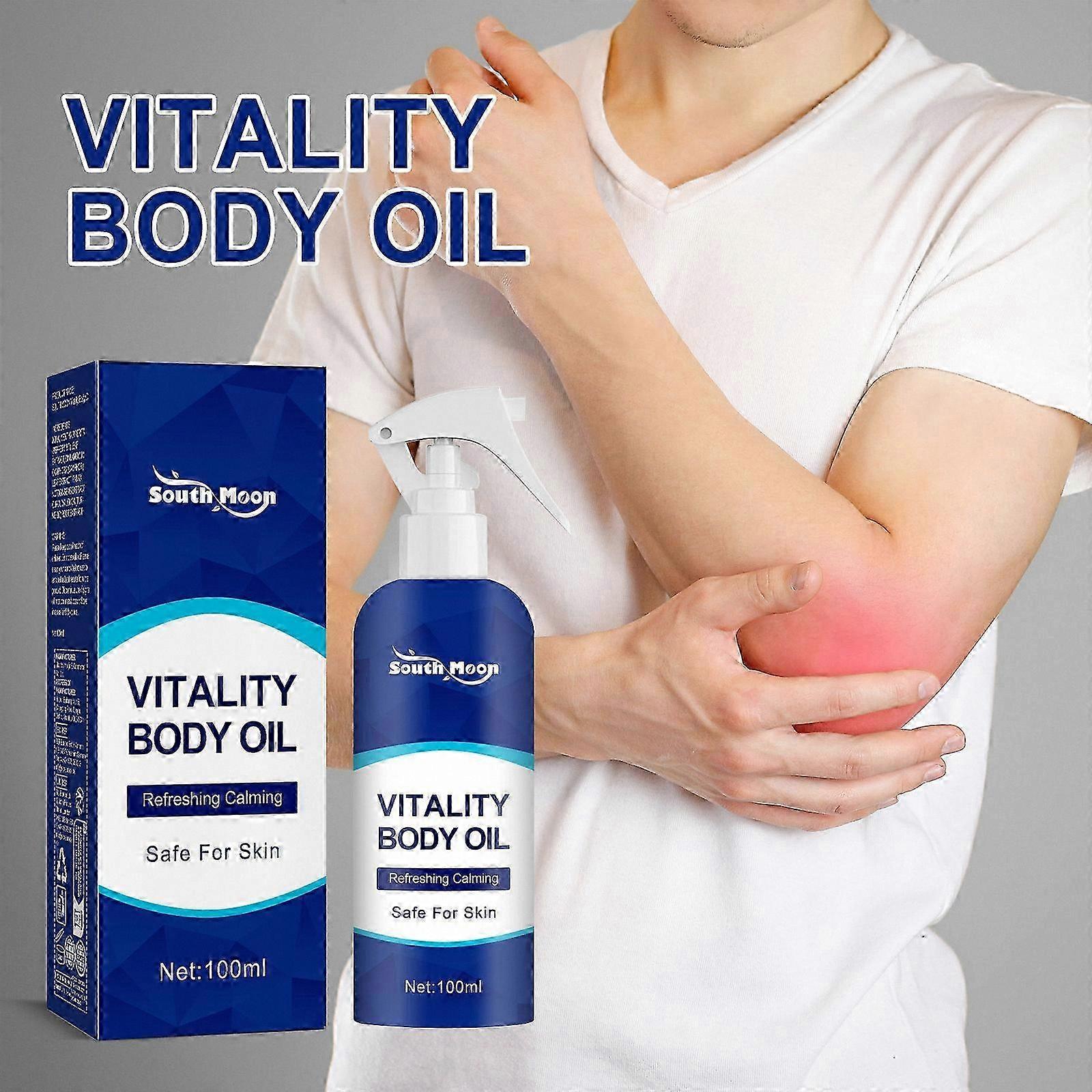 Refreshing Dry Oil Spray for Skin Hydration and Joint Comfort, Pleasant Scent, Lightweight Body Oil for Daily Use