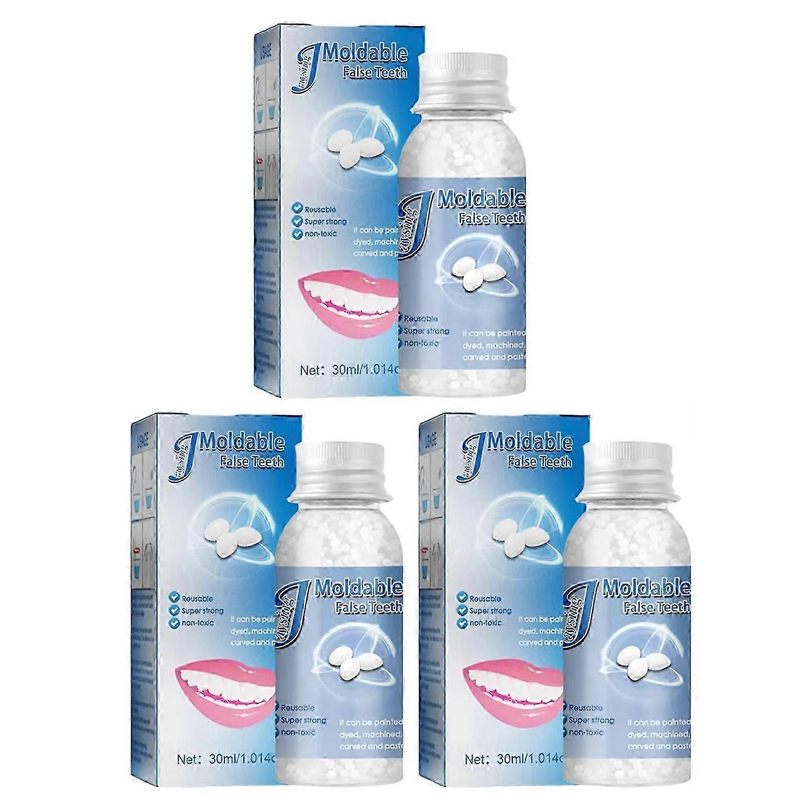 Kit de înlocuire temporară a dinților falși Instrument de reparare a cavității de umplere a dinților pentru carii Goluri pentru dinți rupti