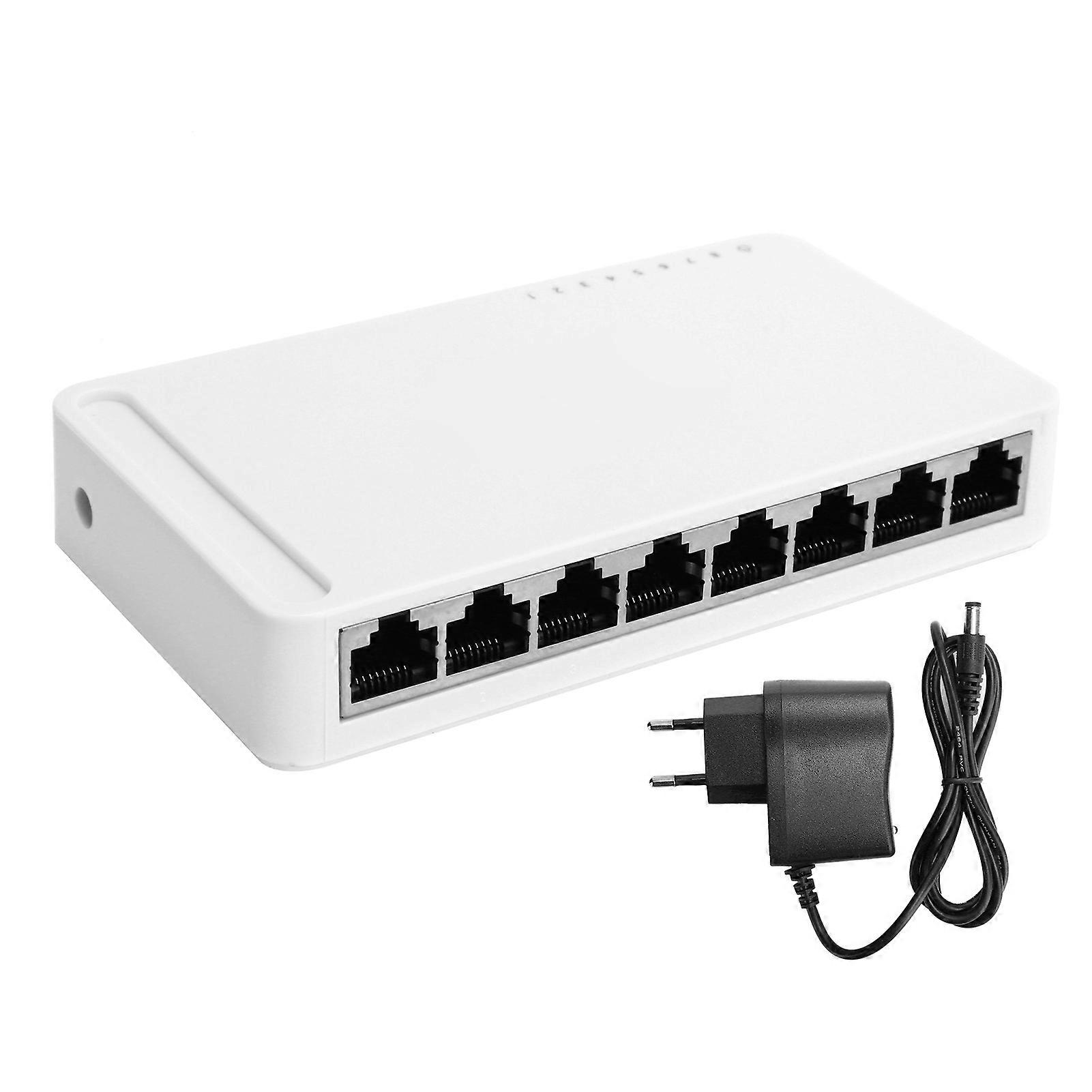 8‑Port Gigabit Ethernet Switch Network Switch Adapter RJ4510/100/1000mbps