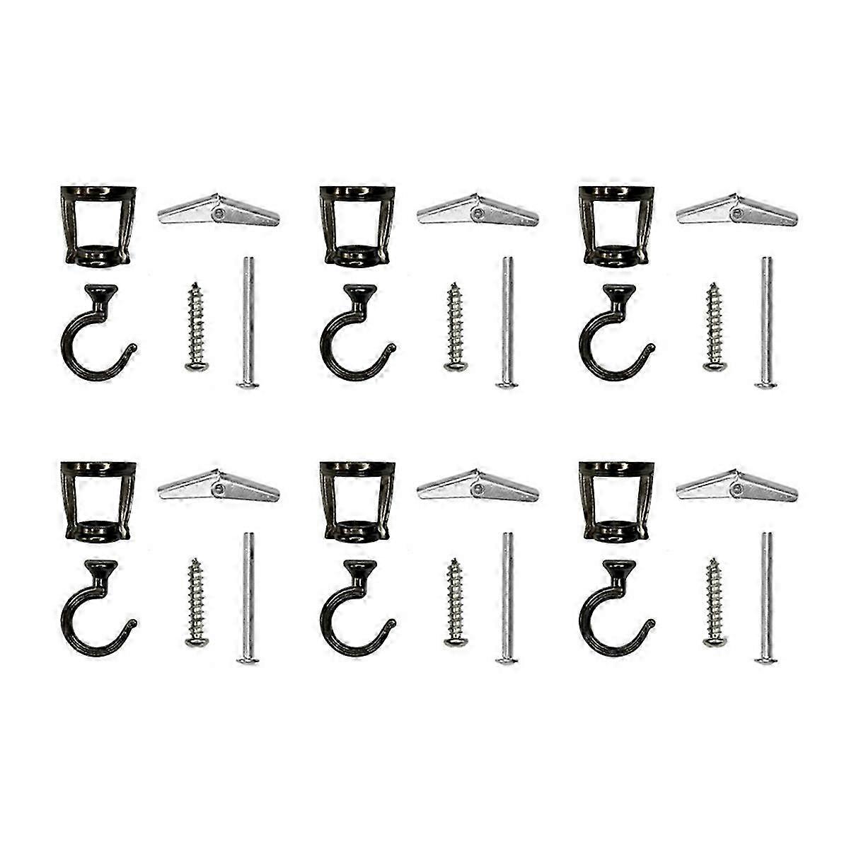 6 Pcs Ceiling Hooks for Hanging Plants, for Hanging Birdfeeders