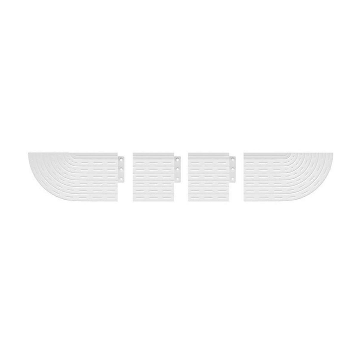 Anti-Slip Threshold Door Step Ramp Kit White