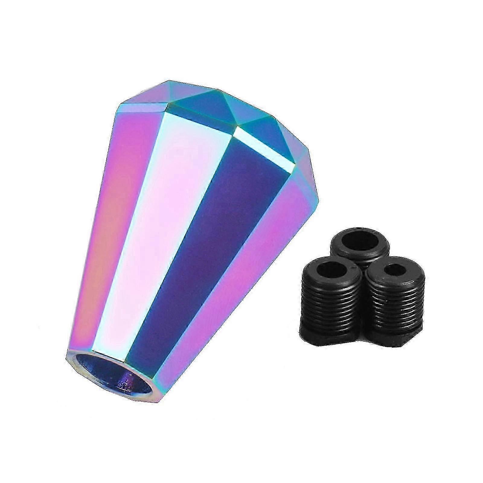 Diamond Shift Knob Shifter With Adapter Universal Manual Transmissi...