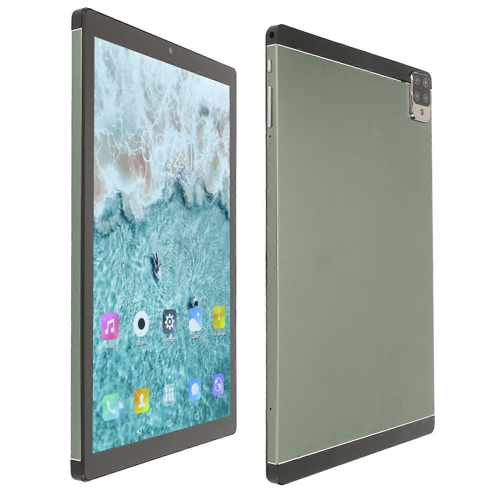 10.1in HD Tablet TAB910 4GB RAM 64GB ROM Green EU Plug