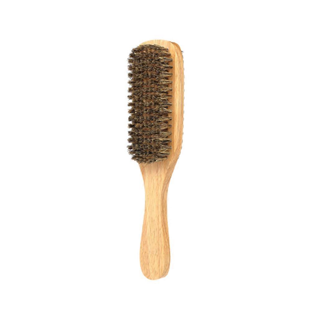 Men's Beard Brush with Plastic Bristles for Styling and Grooming Perfect for Use Multi Color Small Size