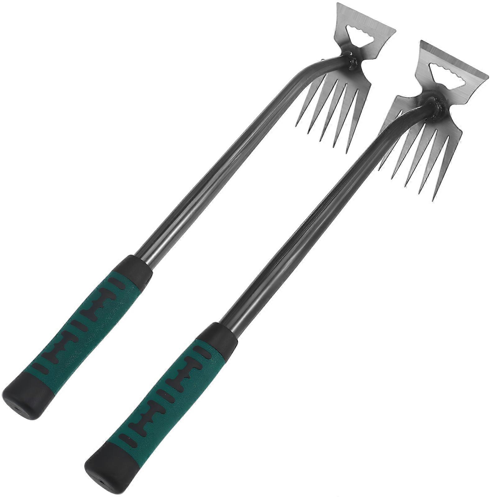 Powerful Weed Remover 2 Pcs Multifunctional Weeding Tool Designed For Agricultural Use 36.00X10.00X6.00cm Compact Easy Weeding