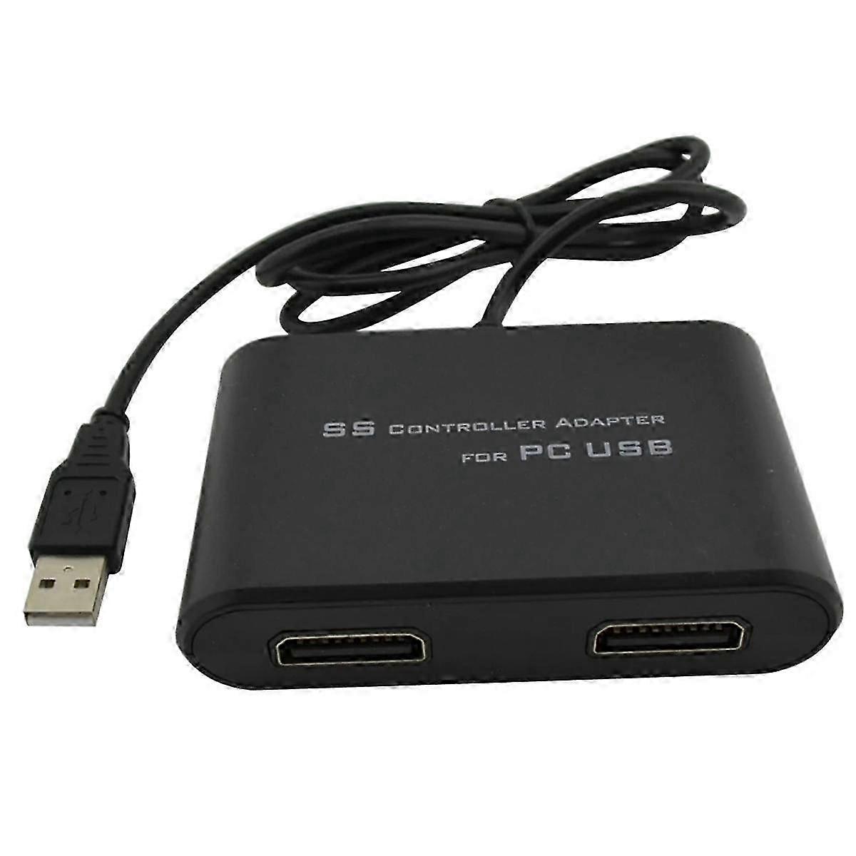 USB Game Pad Controller Adapter with Dual Port for PC Connection