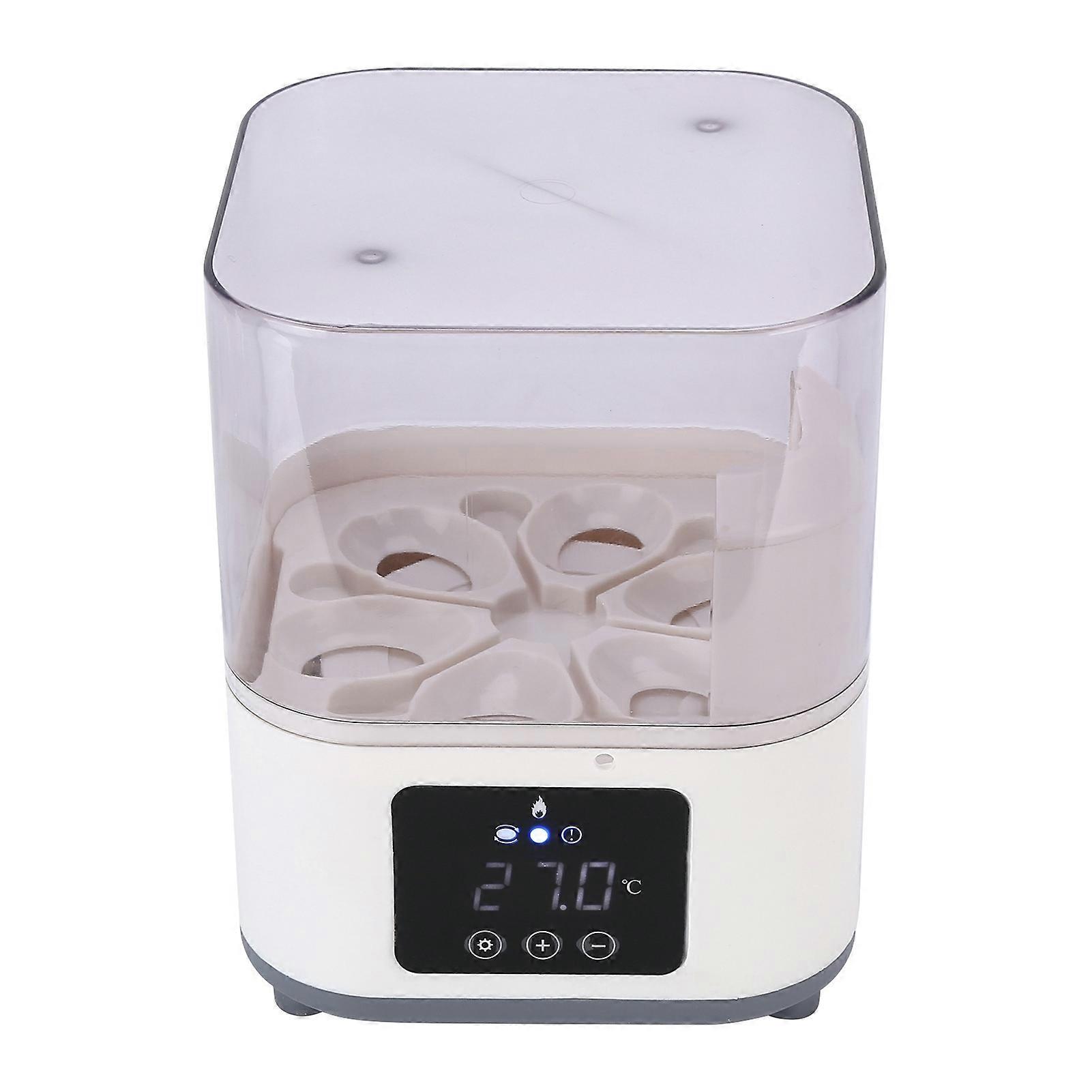 Fully Automatic 6 Egg Incubator Hatcher 20.5x16x16cm Temperature Control