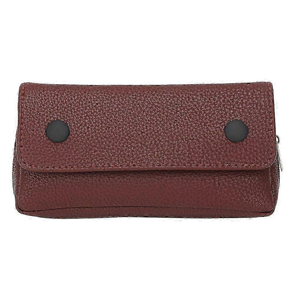 2025 הדגם האחרון שחור / חום נייד PU עור צינור טבק מחזיק תיק