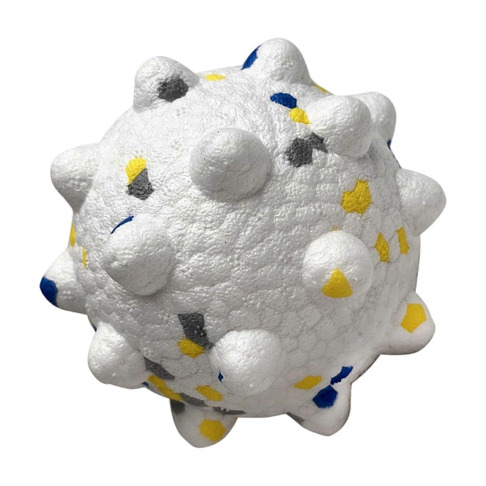 Dog Bouncy Toy Durable ChewResistant Ball For Aggressive Chewers Textured Rubber Design Medium Size