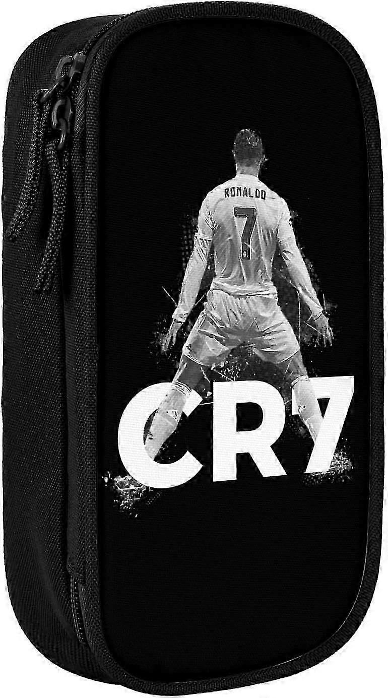 CR7 رونالدو # 7 حقيبة قلم رصاص ذات سعة كبيرة مناسبة للمكتب الجامعي حقيبة تخزين ذات سعة كبيرة حقيبة قلم رصاص ذات سعة كبيرة 07