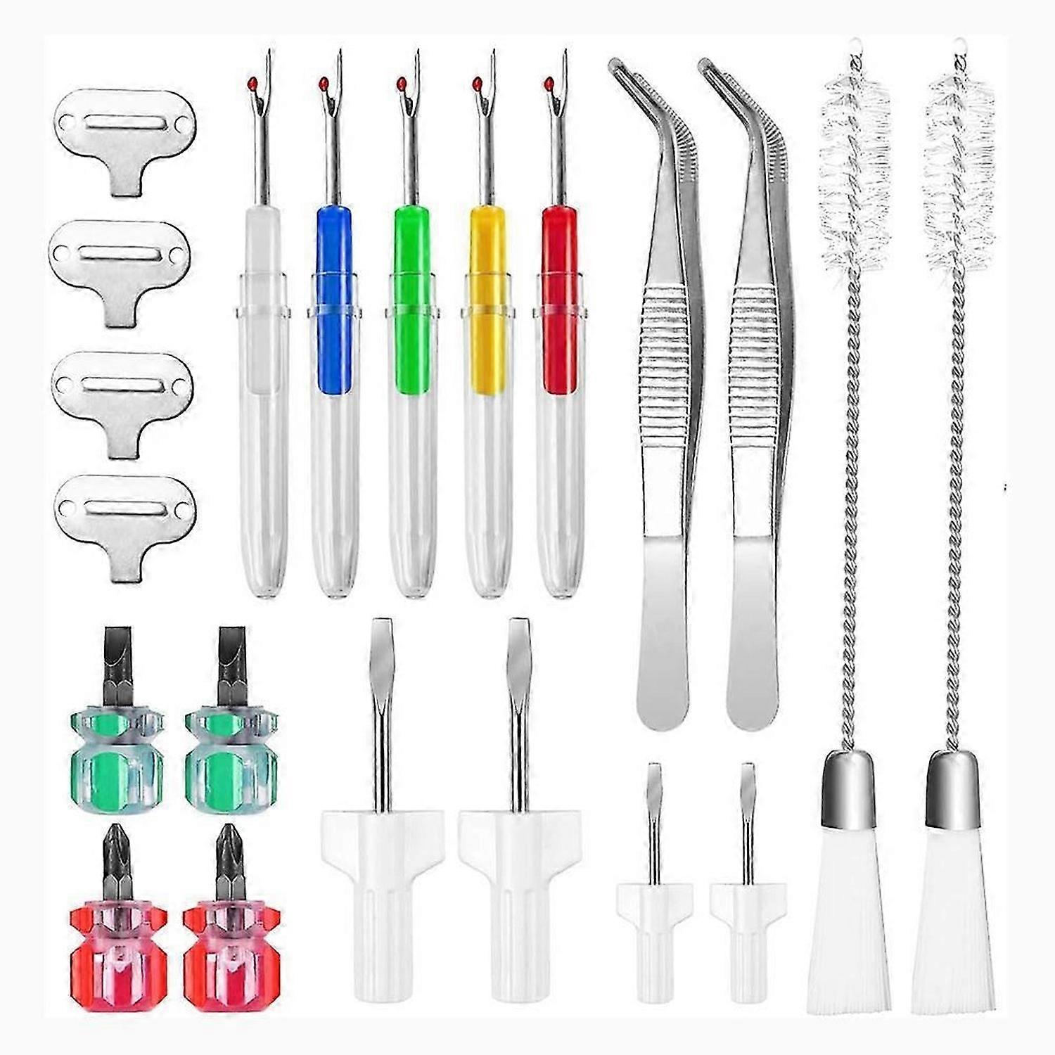 21Pcs Sewing Machine Cleaning Tool Kit Different Size Screwdrivers Sewing Machine Repair Tools