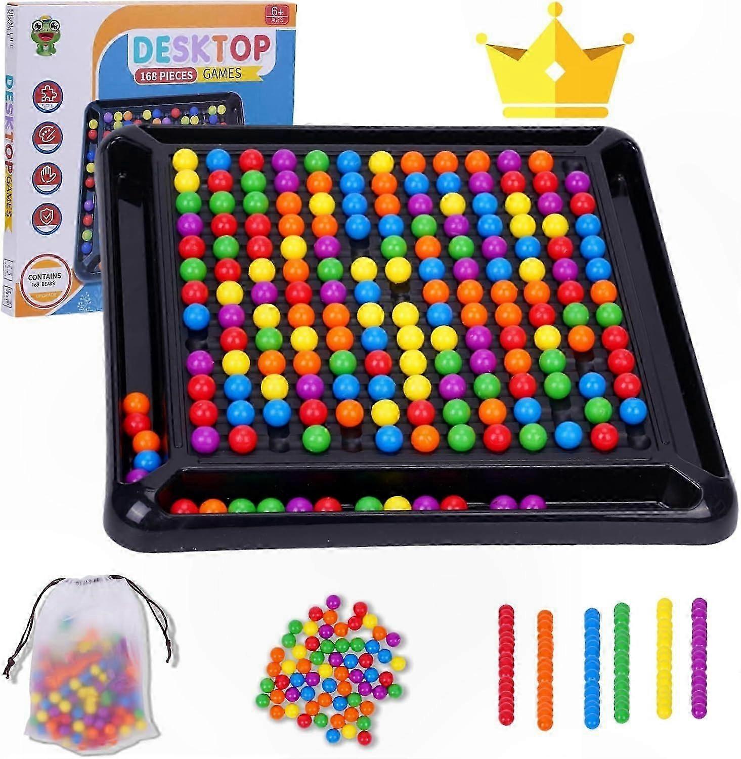 Strategy Board Game with 48-241 Beads for Kids and Adults, Intellectual Chessboard Challenge