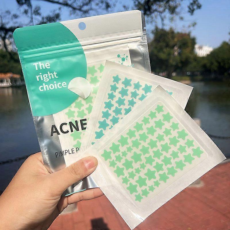 Star Acne Patches Facial Pore Strips Hydrocolloid Acne Patches 1 Pack of 2 Patches