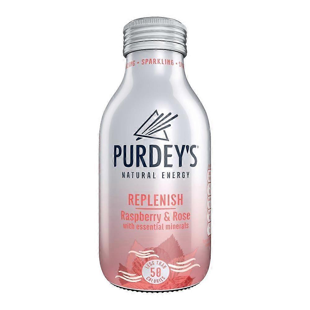Purdeys Replenish Raspberry & Rose Natural Energy 330ml - 12 Pack