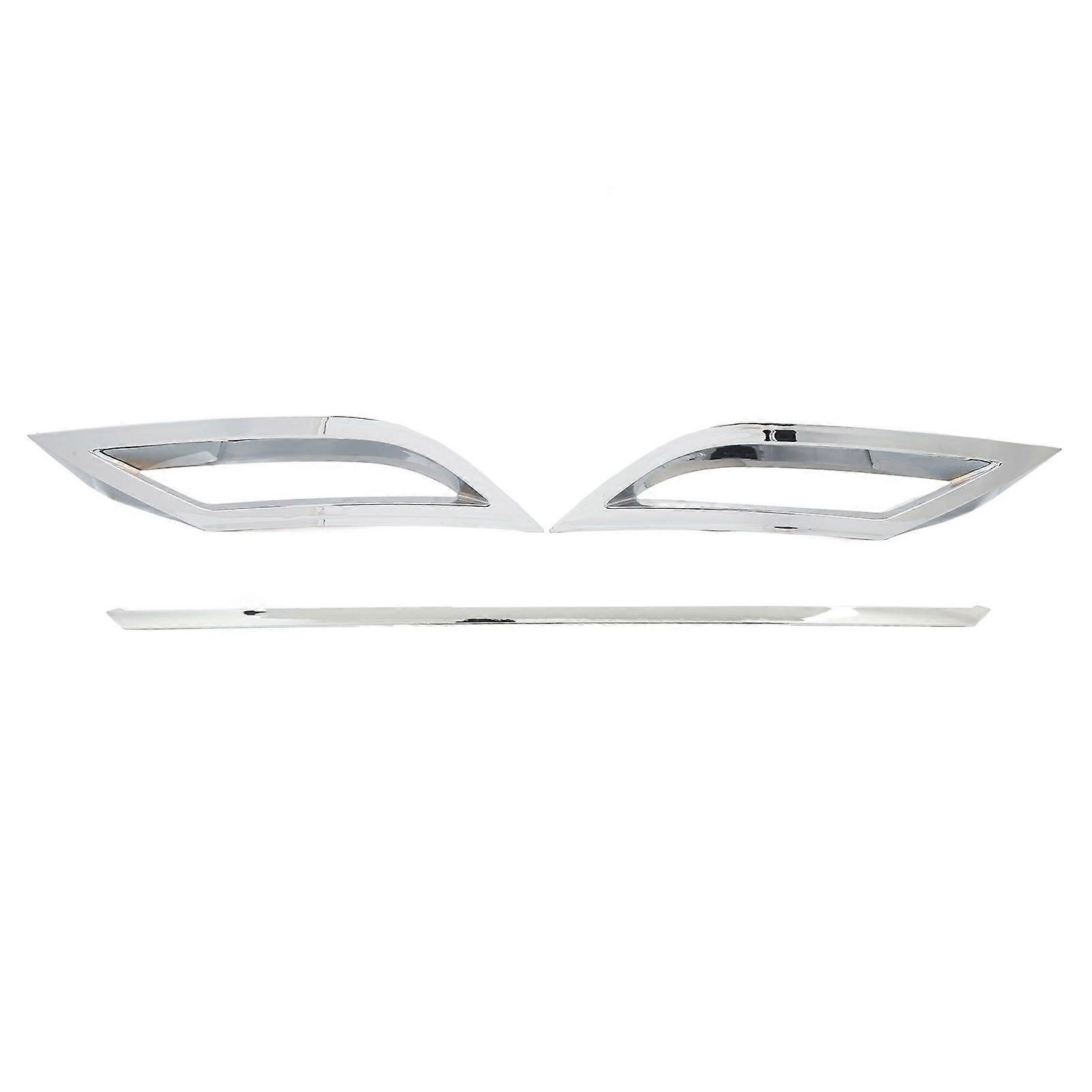Rear Bumper Diffuser Lip Spoiler Electroplating Exhaust Strip Cover Trim Fit For MK6 TSi TGi TDI 2017 to 2021