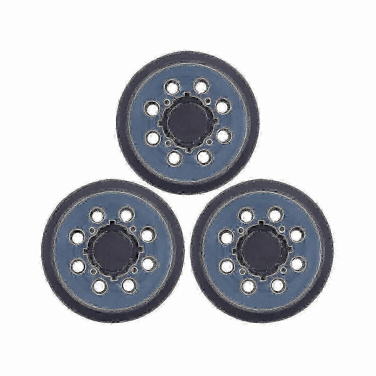 5 Inch Sanding Pad Set, 3pcs 8-Hole Hook and Loop Backing Pads for Orbital Sanders hwy