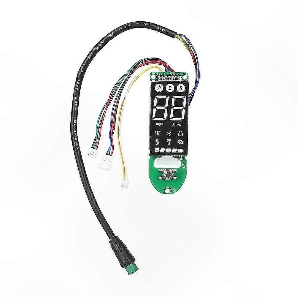 Electric Scooter Replacement Dashboard with Bluetooth and 4 Lite Display for Kick Scooter Instrument Circuit Board Parts