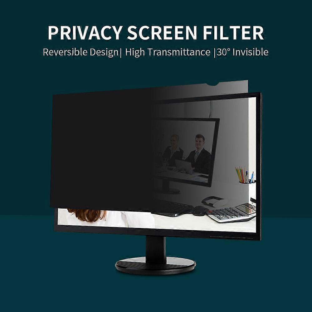 Privacy Screen Filter Reversible High-transmittance 30° Invisible Anti-UV Anti-glare Film for 24'' Monitor with 16:9 Aspect Ratio