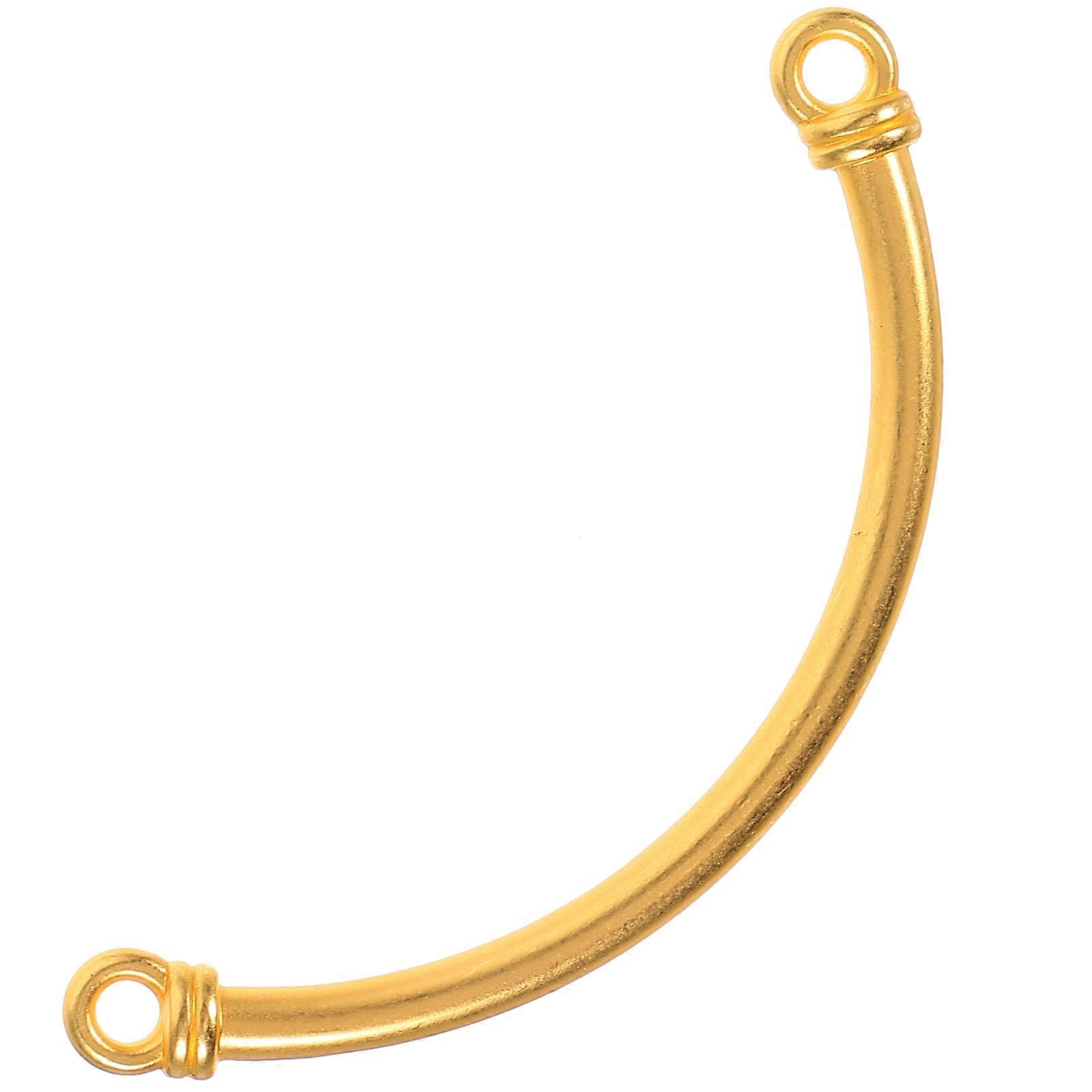 Golden Half Bangle Bracelet Metal Bracelet for Wearing Use 3Pcs Alloy