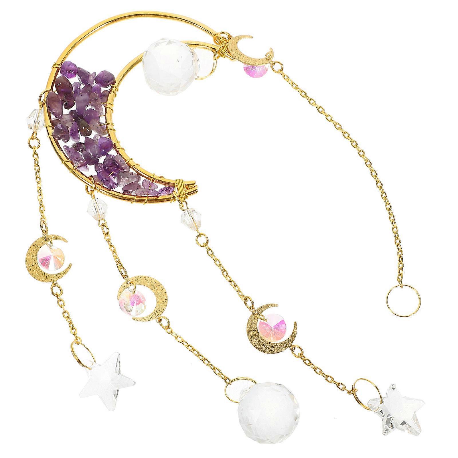 Hanging Suncatcher for Decor 5Pcs Violet Window Bedroom Gift