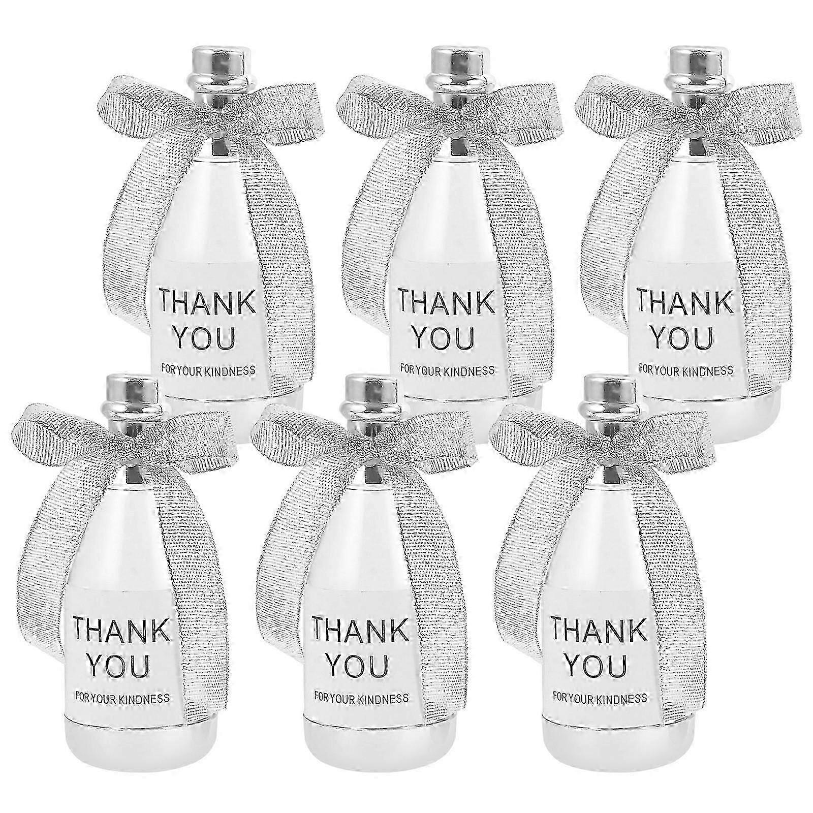 6pcs Wine Bottle Shape Containers Candies Storage Bottles Packaging Containers