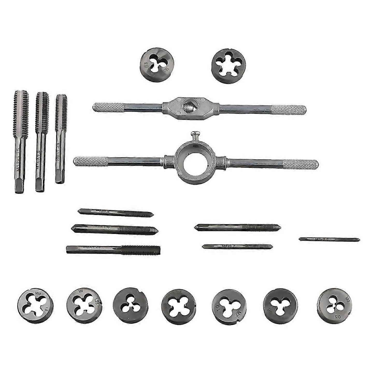 For 20pcs Metric Hand Tap And Die Set M3m12 Screw