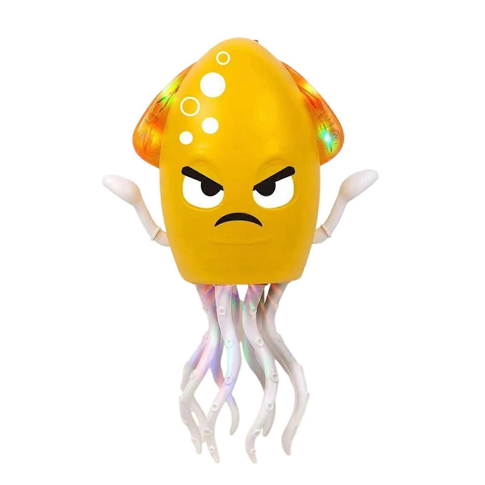 Dancing Robot Octopuses Auto Avoid Obstacles Through Sensors Musical Rhythm Interactive Plaything For All Ages  Yellow