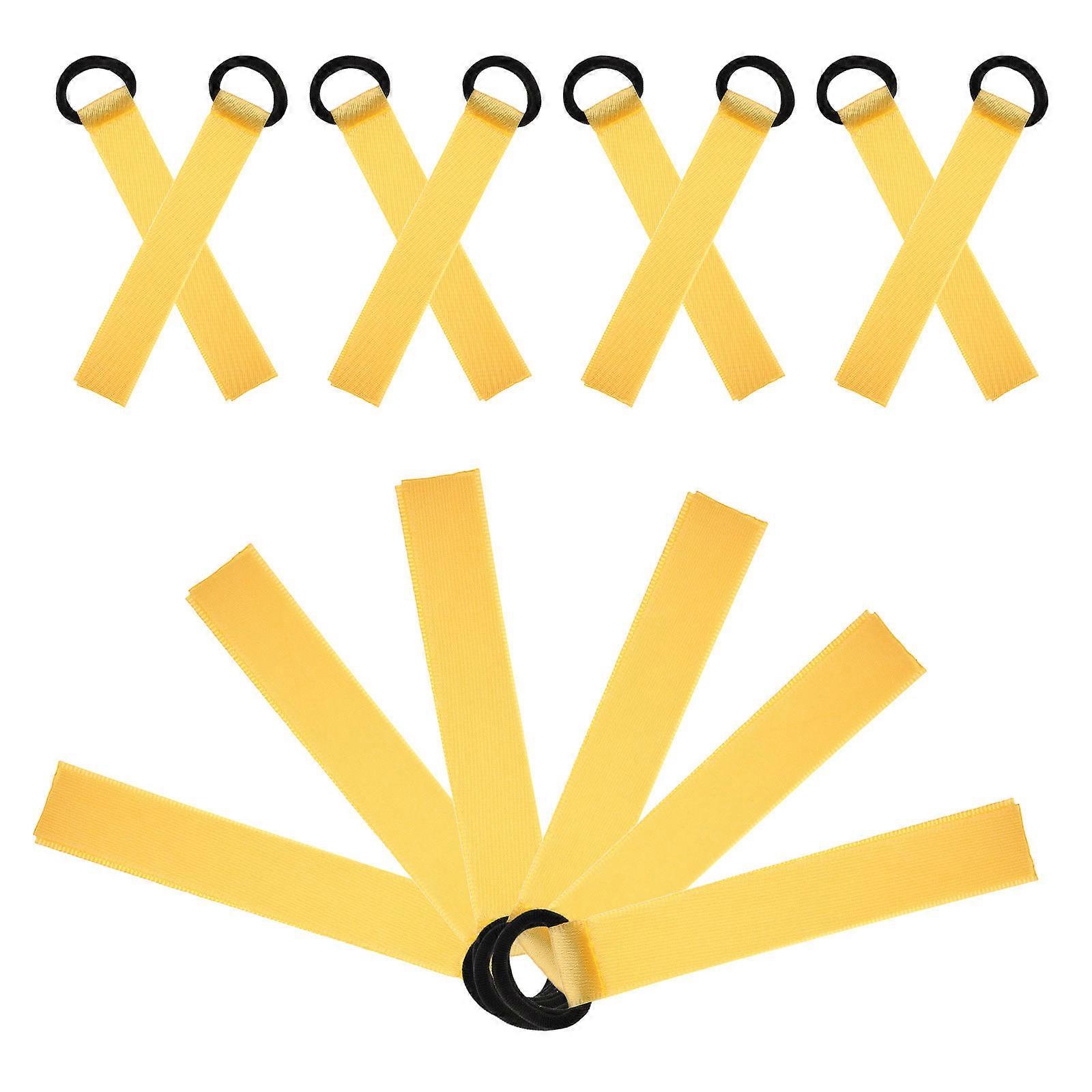 48Pcs Cheer Pom Poms Labels Team Spirit Identification Tags Multi-Functional Cheerleading Gear For Events And Competitions Yellow