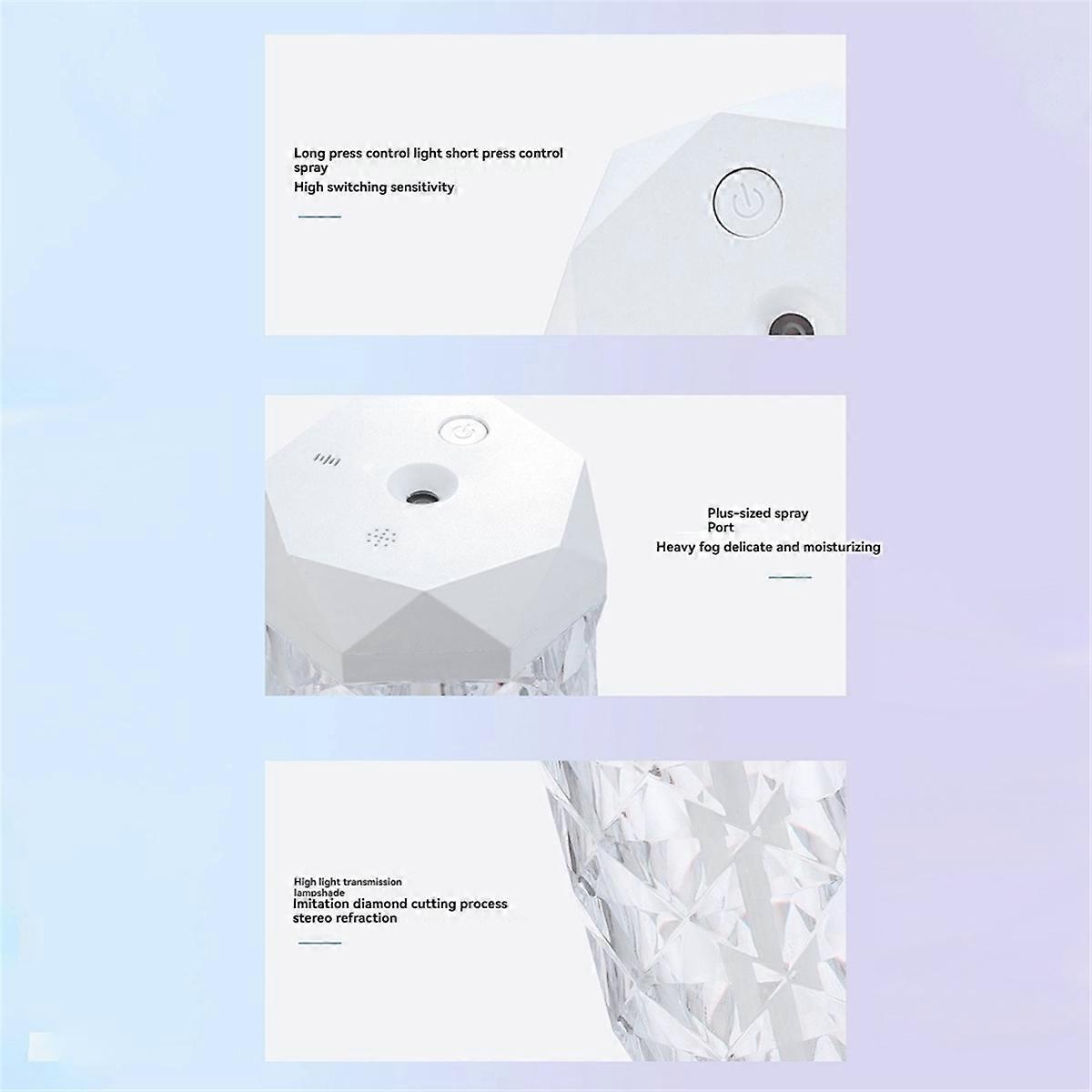 400ml Small Air Humidifier Colorful Ambient Lighting