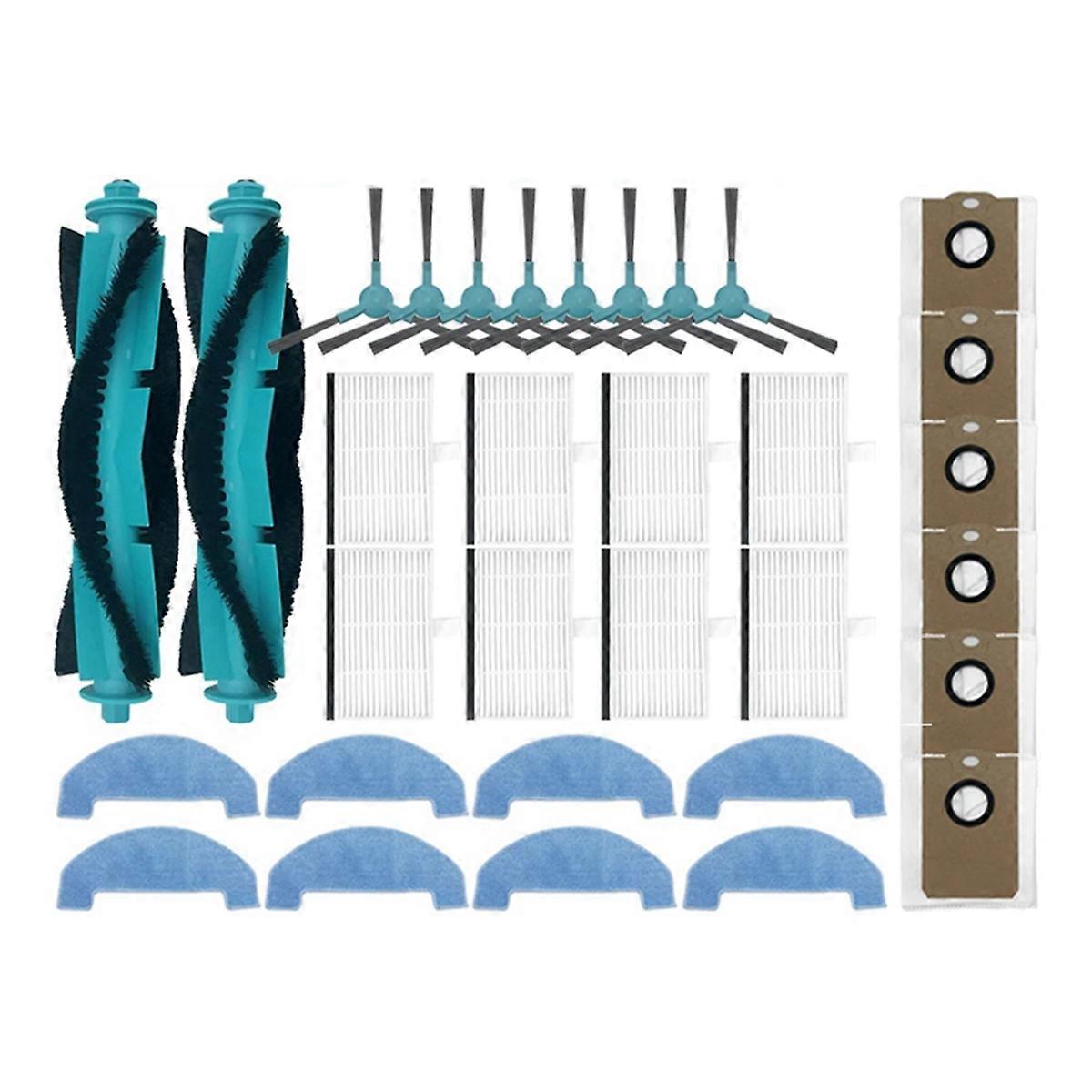 Main Side Brush HEPA Filter Mops Cloth Dust Bag For