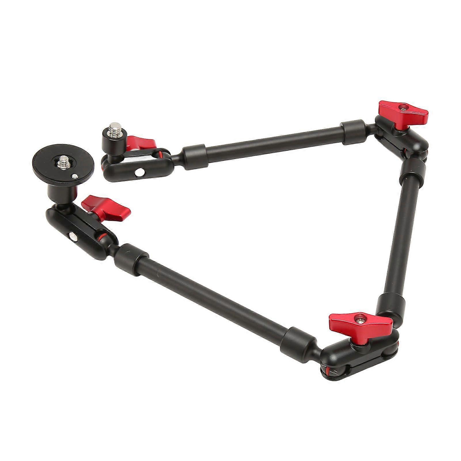 31in Adjustable Articulating Arm with 1/4in 3/8in Thread Articulating Arm Camera Mount 360 Degree Rotation for Camera Phone