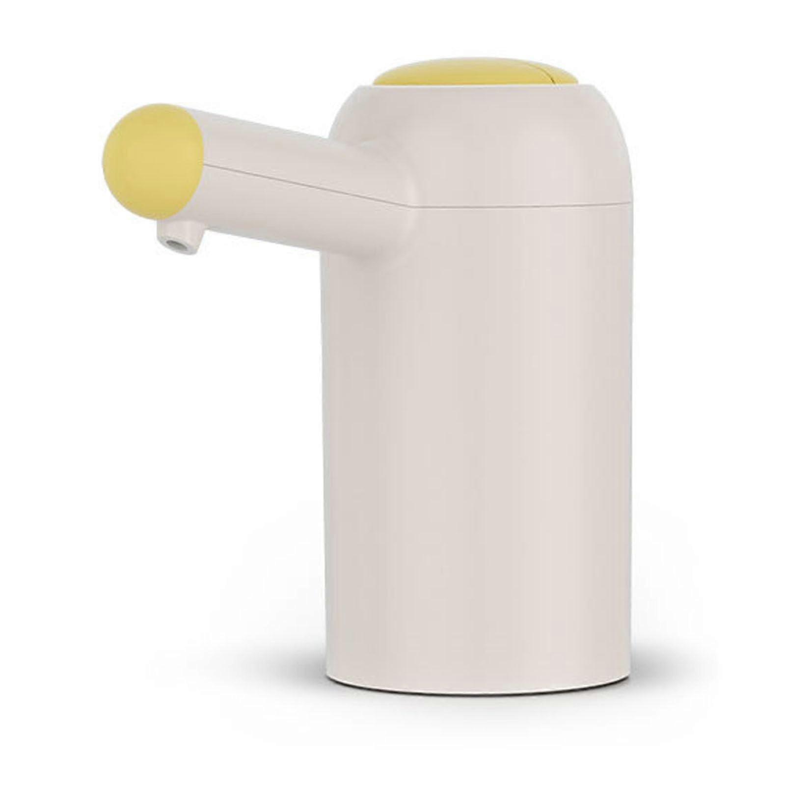 Pompe de bouteille d’eau Distributeur d’eau potable électrique Automatique Portable Usage à la maison Jaune