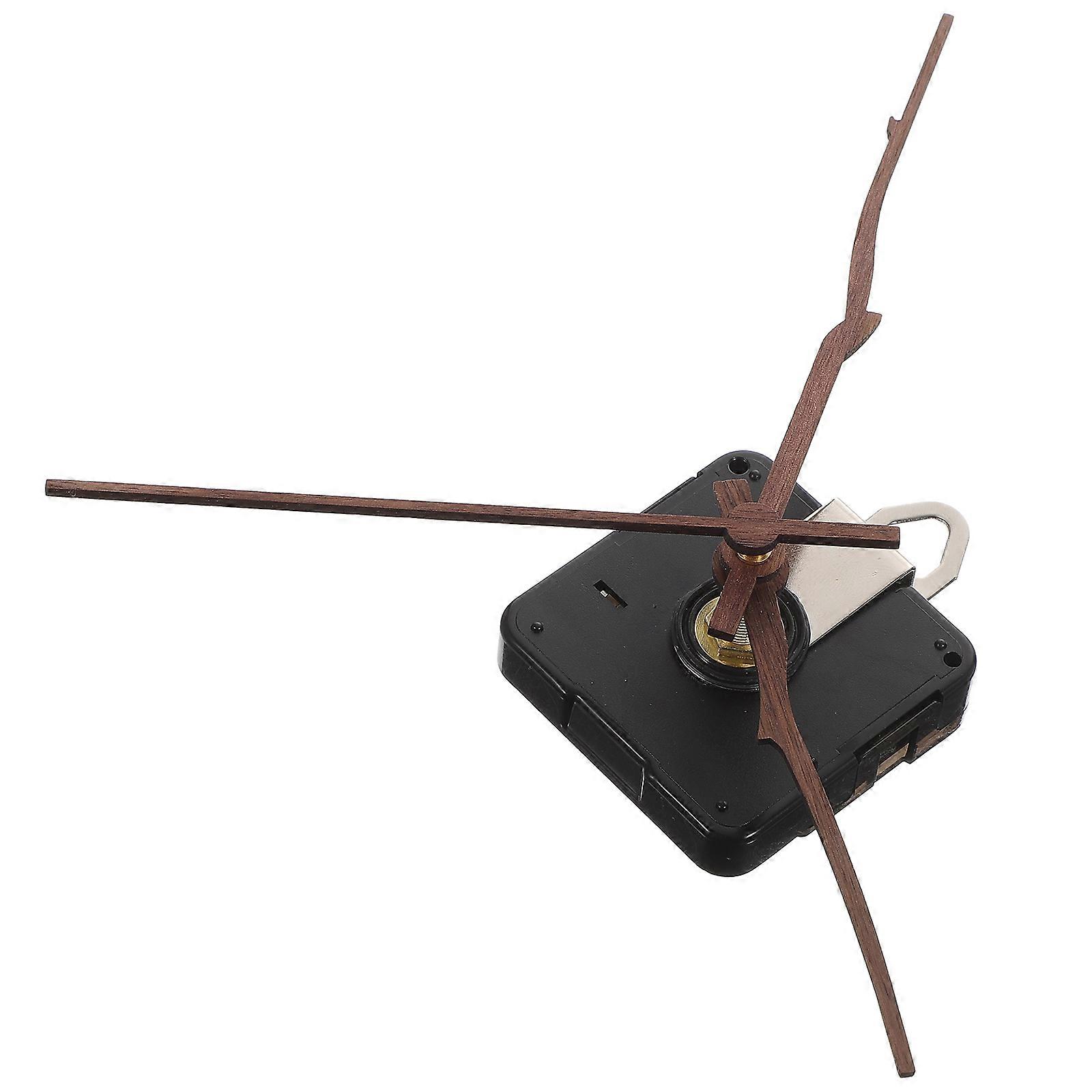 DIY Wall Clock Movement Kit with Wooden Hands for 4Sets Replacement