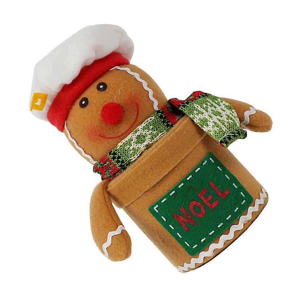 Christmas Candy Box Gingerbread Man Gift Box for Storage 1Pcs