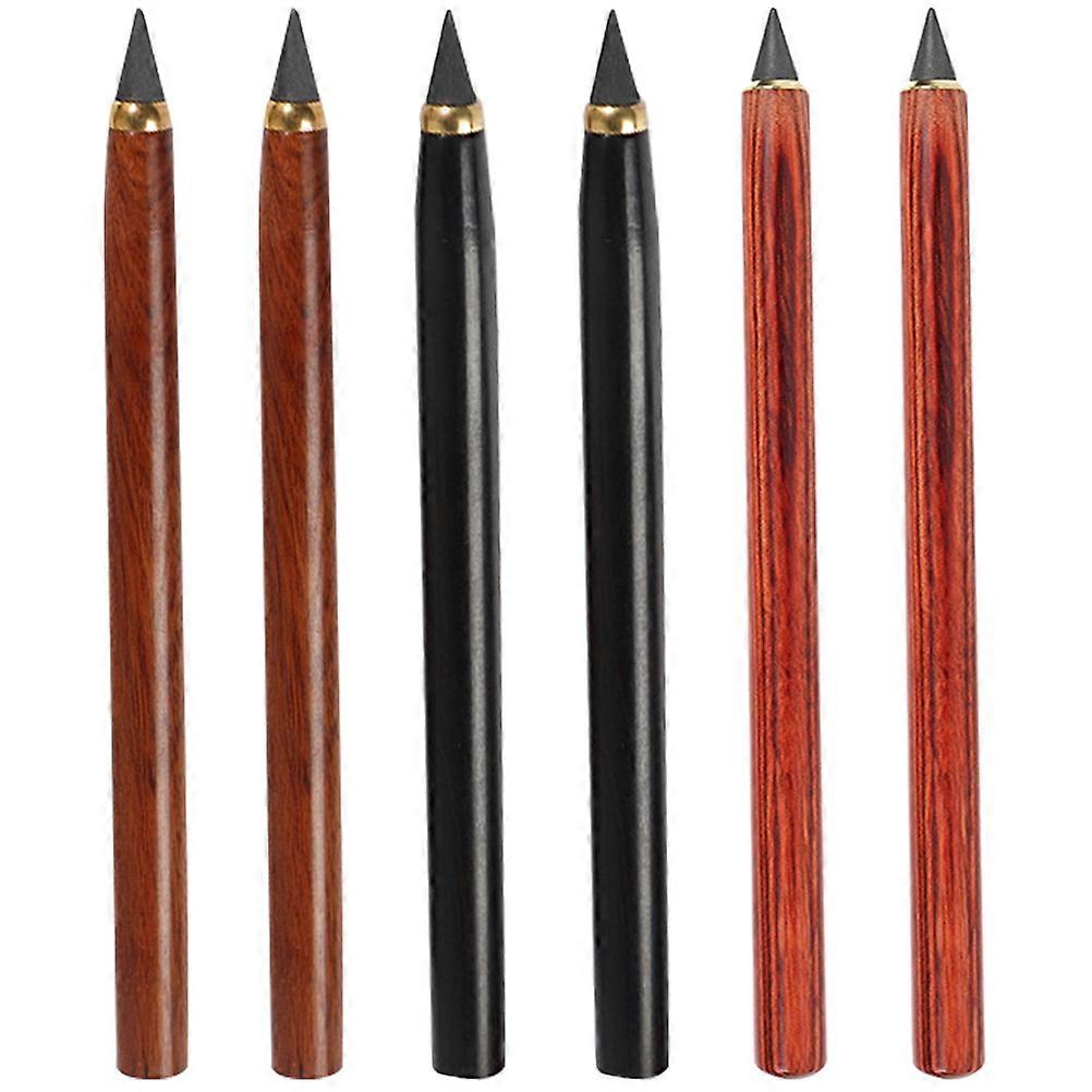 Everlasting Pencils 6Pcs Assorted Color Wooden Pencil for Daily Use -Free Writing