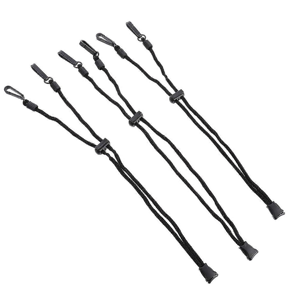 Mask Hanging Rope Mask Cord Extension Belts for Hanging 6Pcs Black