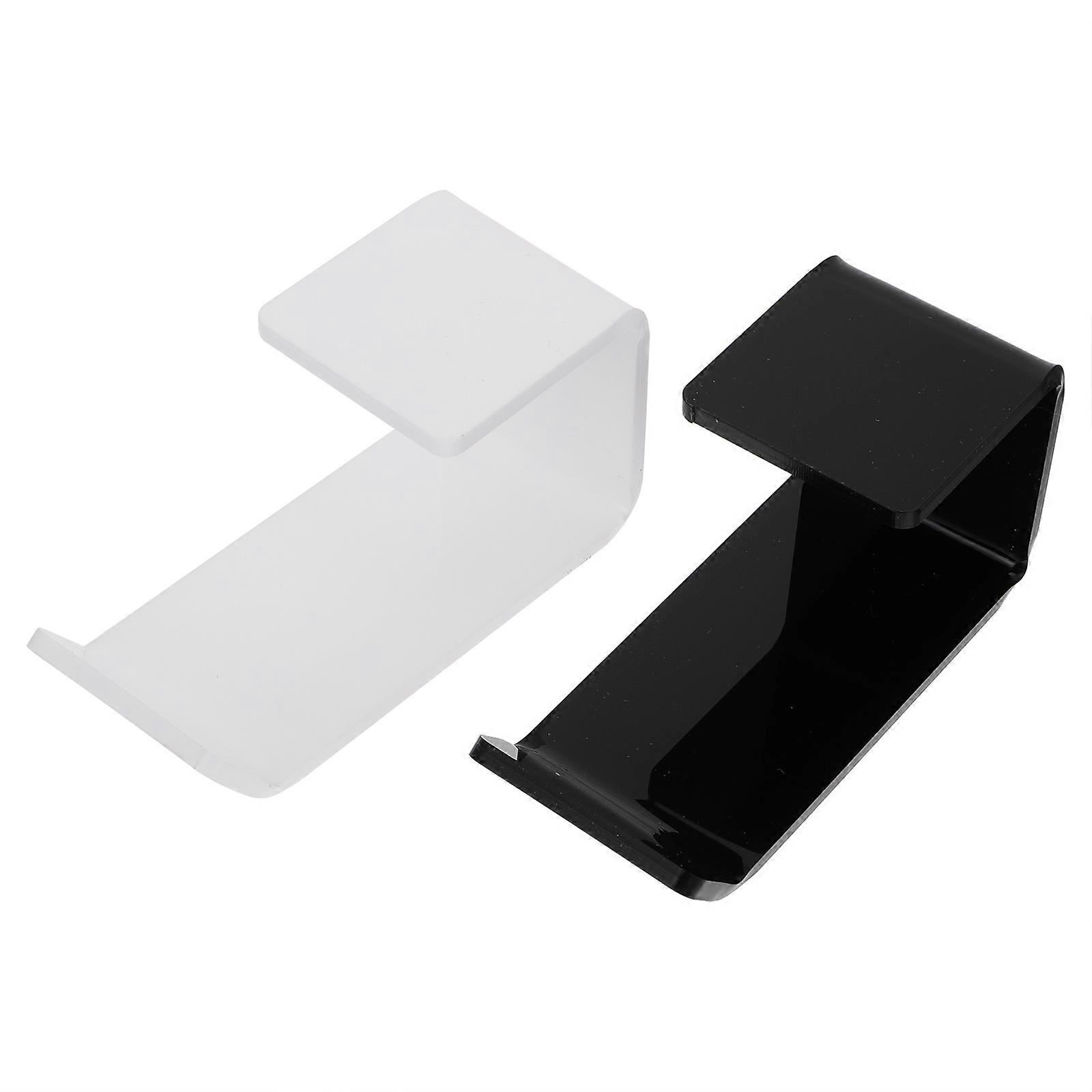 Headphone Stand Hanger Acrylic Under Desk Hook for 4Pcs Headset