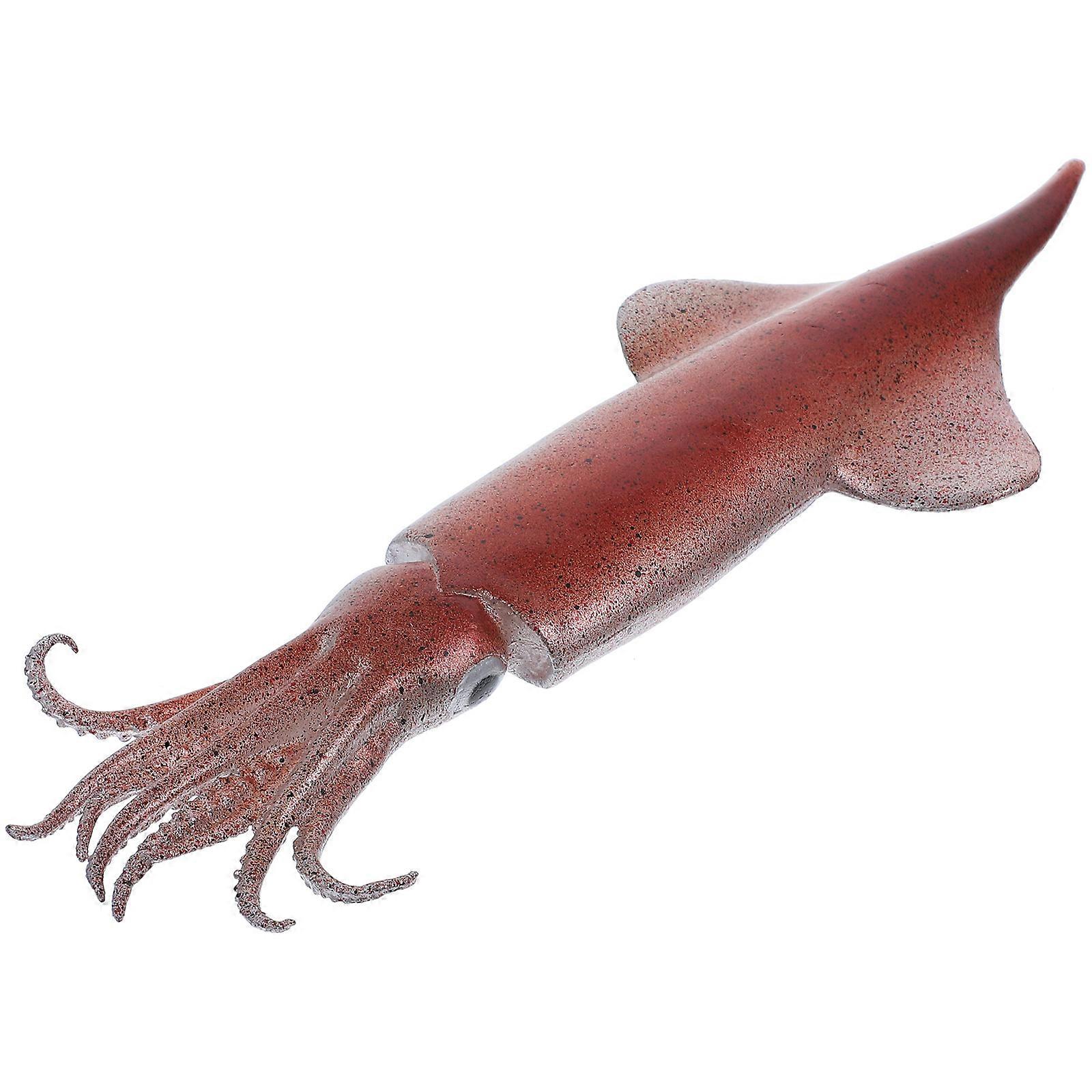 Artificial Calamary Squid Toy for Pretend Play Food 4Pcs Kitchen Display