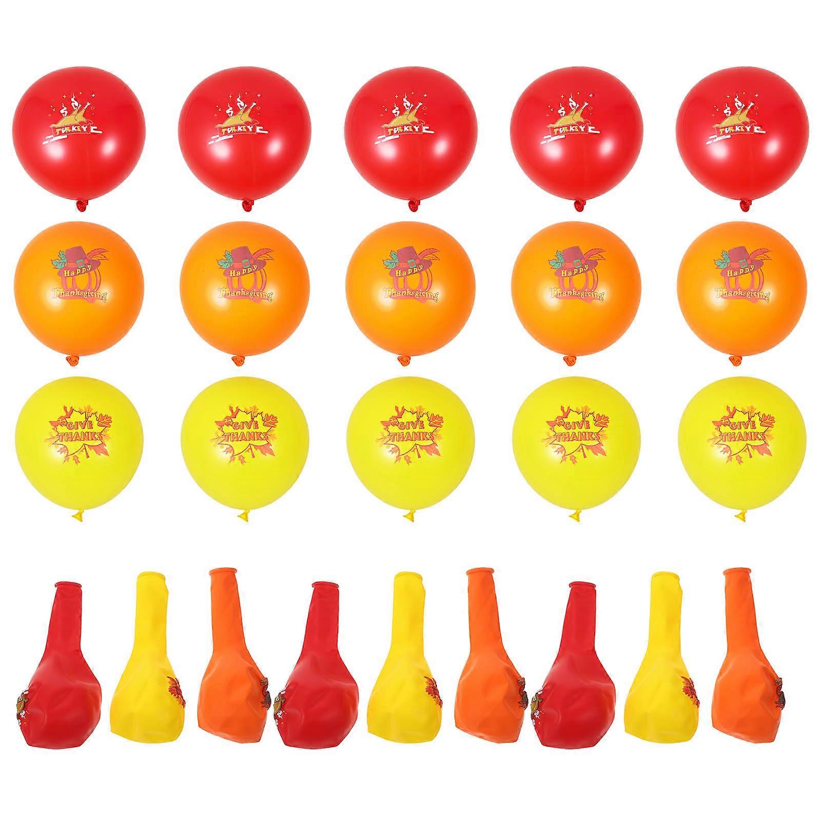 Latex Balloons 120 Pcs Simple Thanksgiving Theme Party Supplies Assorted Color For Festive Home Decor