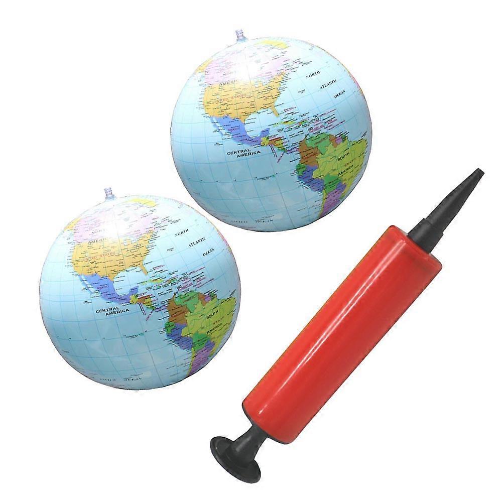 Educational Globe Ball for Playing Use 1Set 16 Inch PVC Inflatable Toy