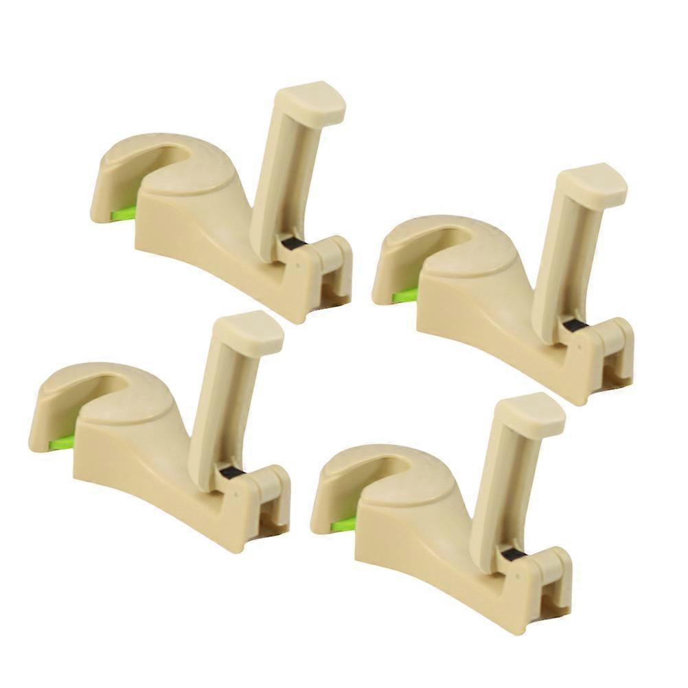 Car Seat Back Hangers Multi-Function Hook for Car Use 8Pcs Beige
