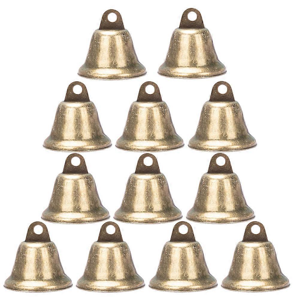 Bronze Hanging Bell DIY Bell Accessory for Decoration 60Pcs Set